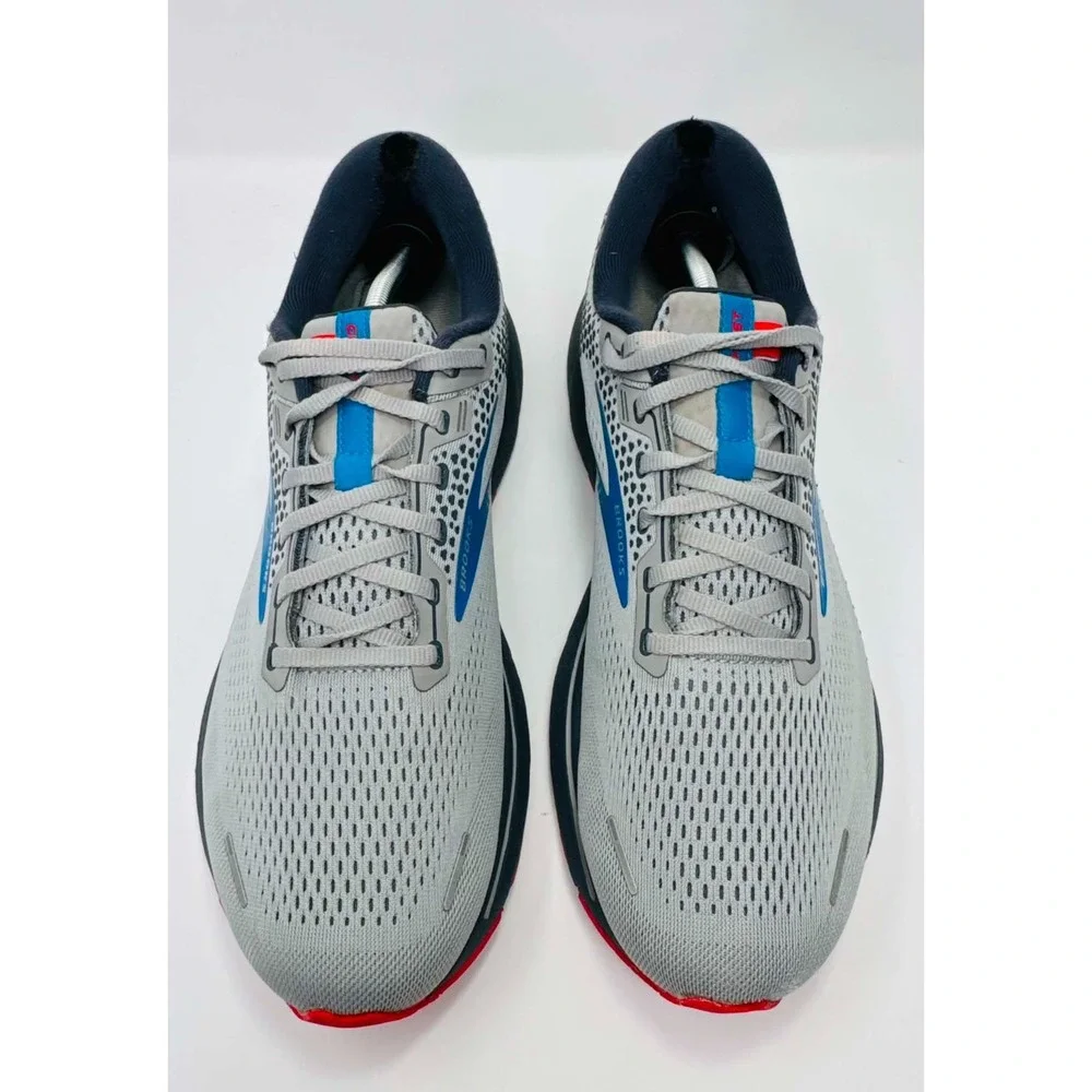 Brooks Ghost 14 Men's Size 13 D Running Shoes Gray Blue Red 1103691D078 Comfort